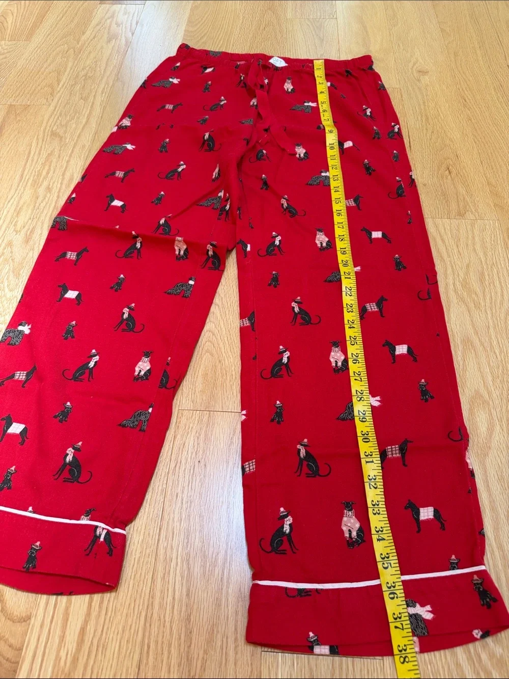 Loft red Dog print sleepwear set S/M. - Picture 10 of 13